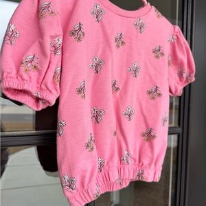 Jessica Simpson Pink Floral Kids Sweater